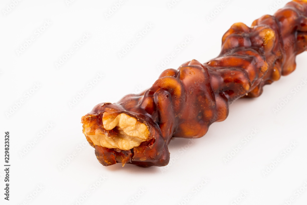 Turkish sweet walnut sausage
