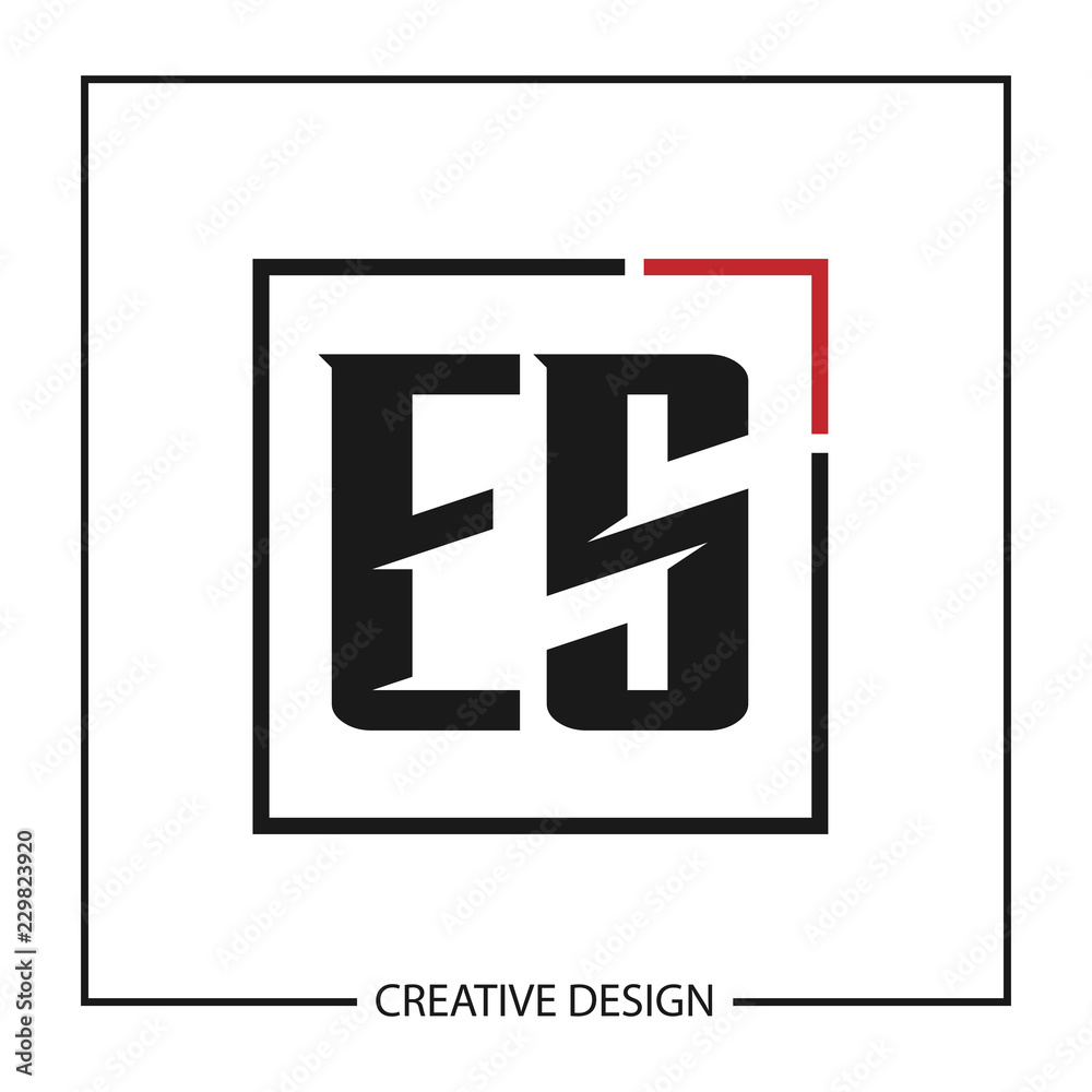 Initial Letter ES Logo Template Design Initial Letter ES Logo Template Design