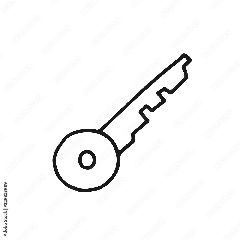 key to open the lock icon sketch. isolated object tool key to open the lock icon sketch. isolated object tool