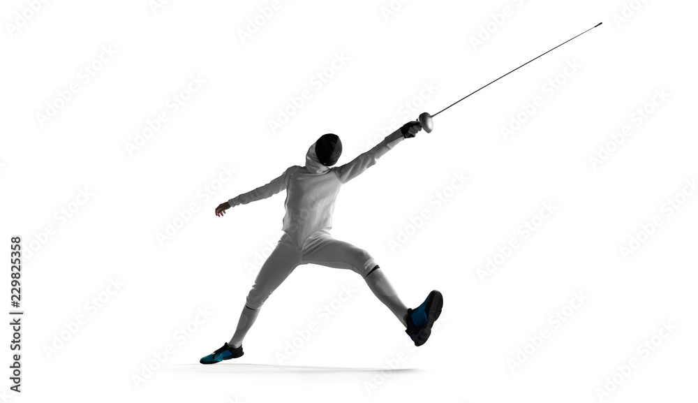 Fencing isolated on white Fencing isolated on white