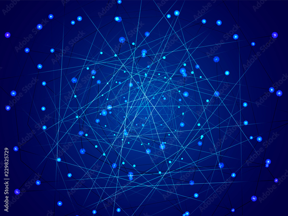 Starry sky map, random schematic bright stars Starry sky map, random schematic bright stars