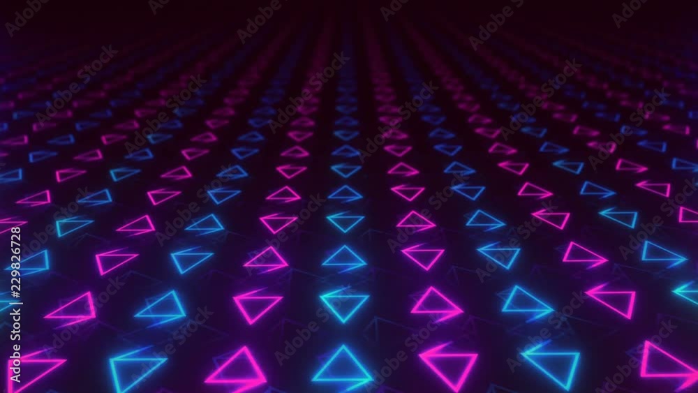 Abstract background of colorful symmetrically rotating triangles Abstract background of colorful symmetrically rotating triangles
