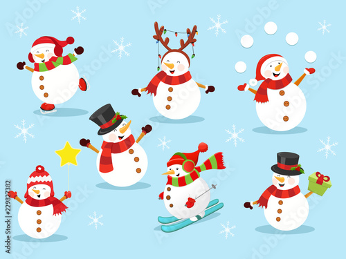 Cute Snowman Set 2