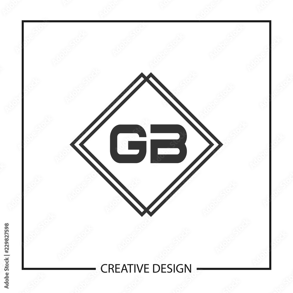Initial Letter GB Logo Template Design Initial Letter GB Logo Template Design