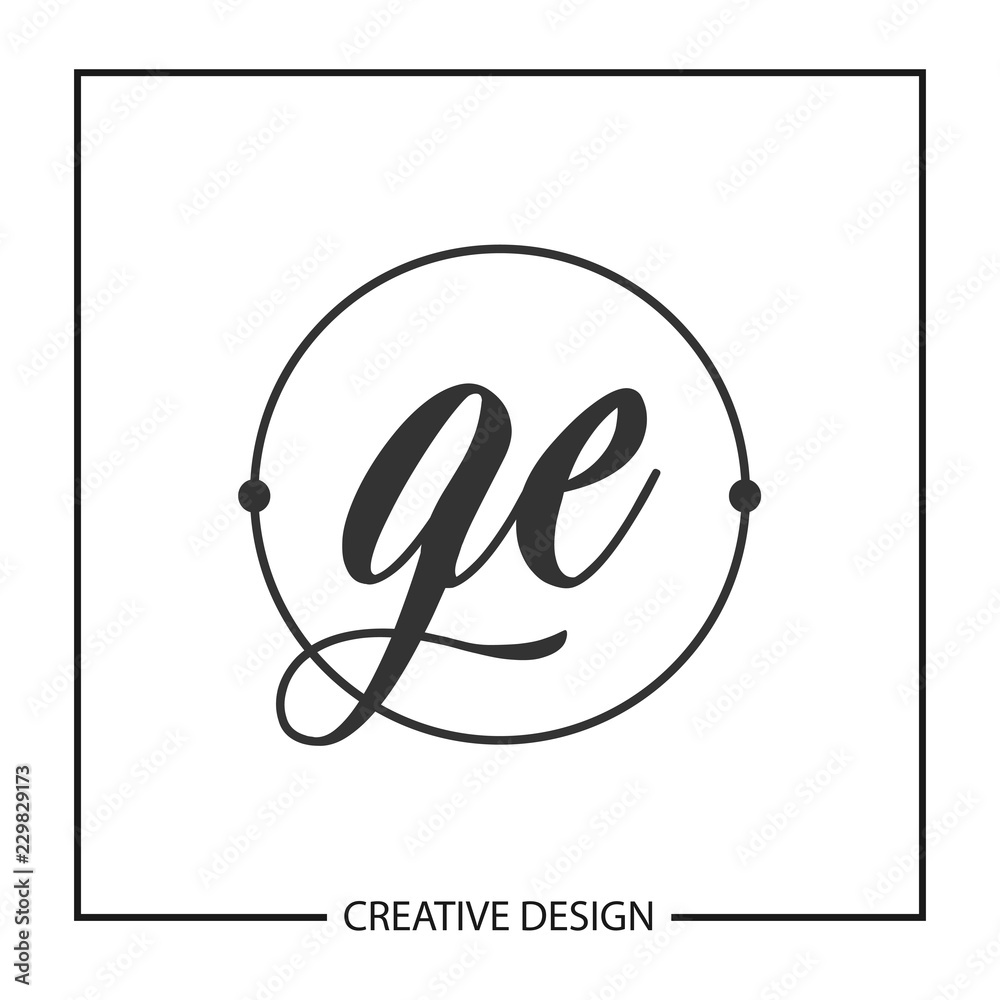 Initial Letter GE Logo Template Design Initial Letter GE Logo Template Design