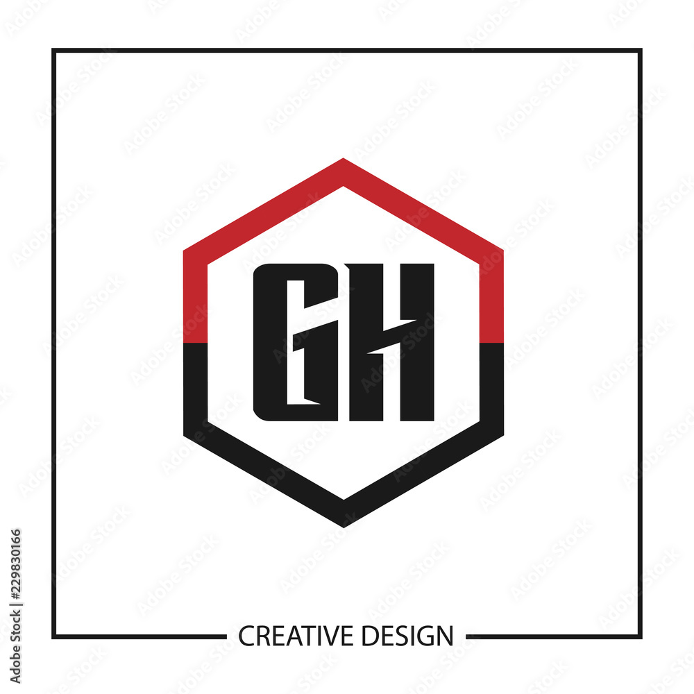Initial Letter GH Logo Template Design Initial Letter GH Logo Template Design