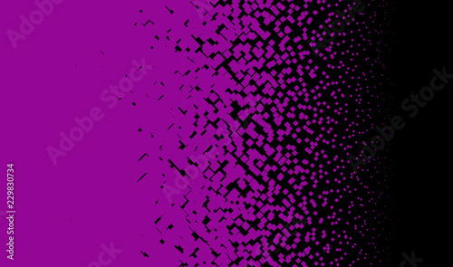 Abstract geometric pattern with small squares. Black and purple color Vector illustration