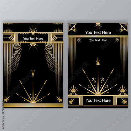 Two A4 ArtDeco