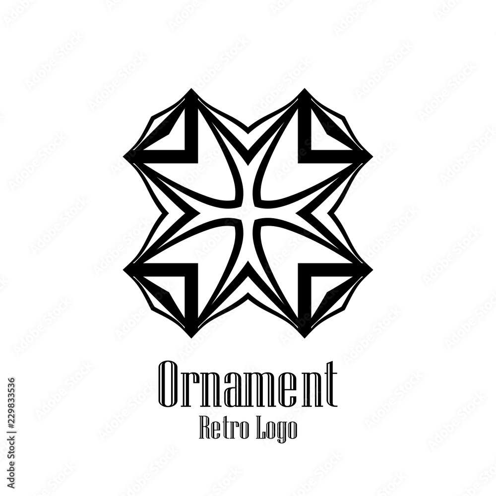 Fototapeta premium Art Deco vintage logo