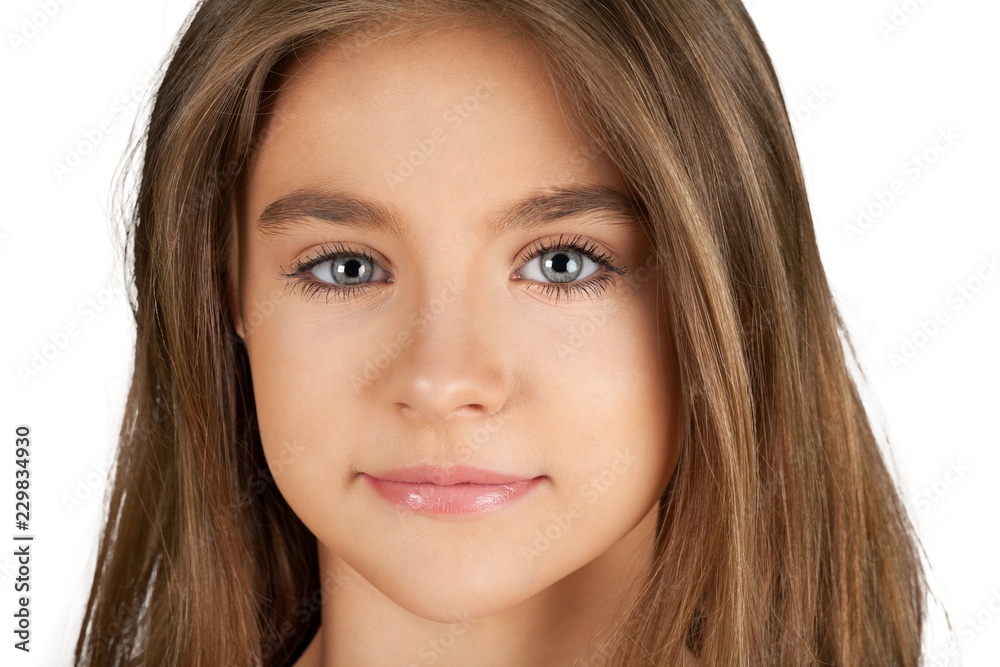 Portrait of a Smiling Young Girl Portrait of a Smiling Young Girl
