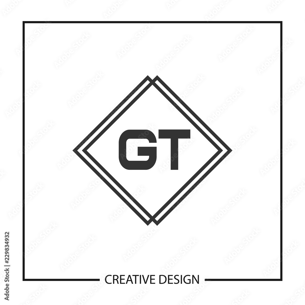 Initial Letter GT Logo Template Design Initial Letter GT Logo Template Design