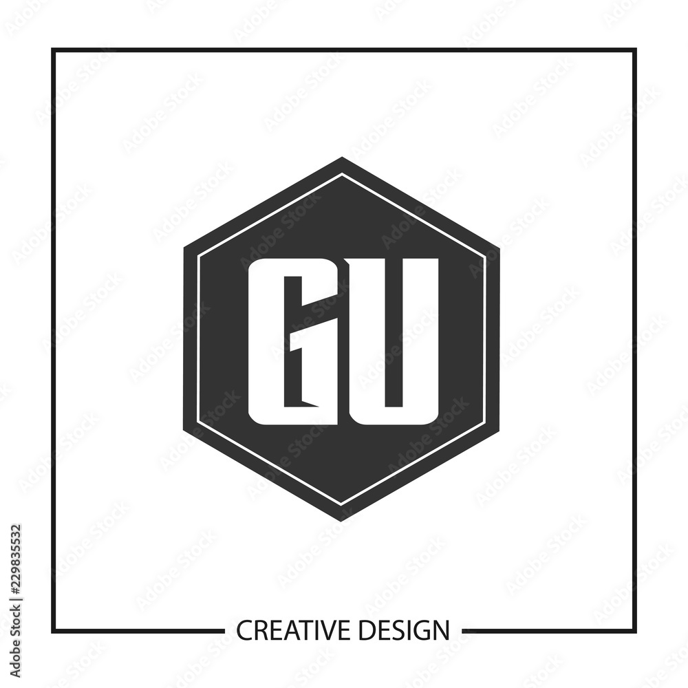 Initial Letter GU Logo Template Design Initial Letter GU Logo Template Design