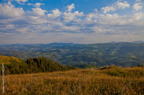 Carpathians mountain landscape in nice day