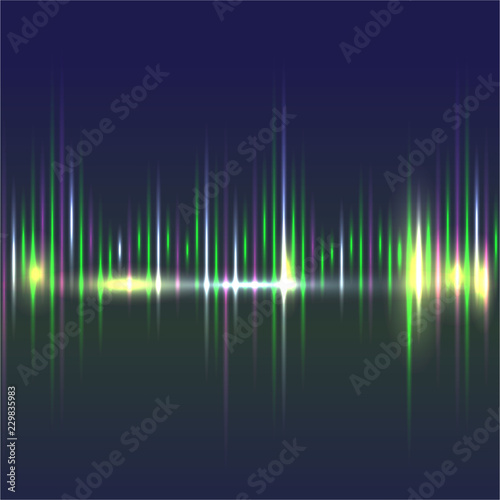 Abstract sound waves light equalizer.Cool background for web or print   bright waves.