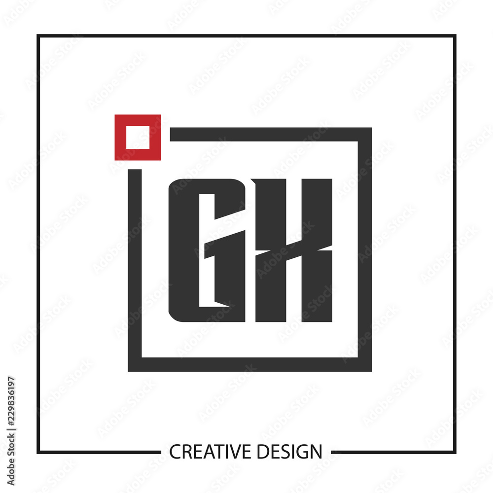 Initial Letter GX Logo Template Design Initial Letter GX Logo Template Design