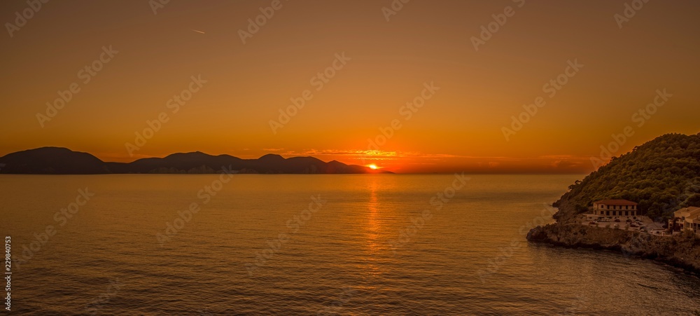 Sunset, Assos, Kefalonia, Greece
