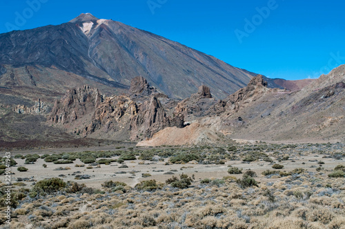 View of Teide located on the island of Tenerife in Spain