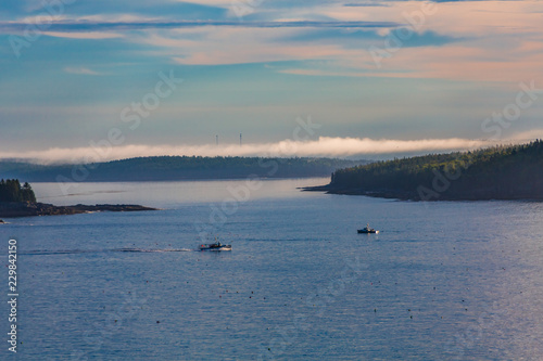 Fishing Boats in Misty Dawn © dbvirago