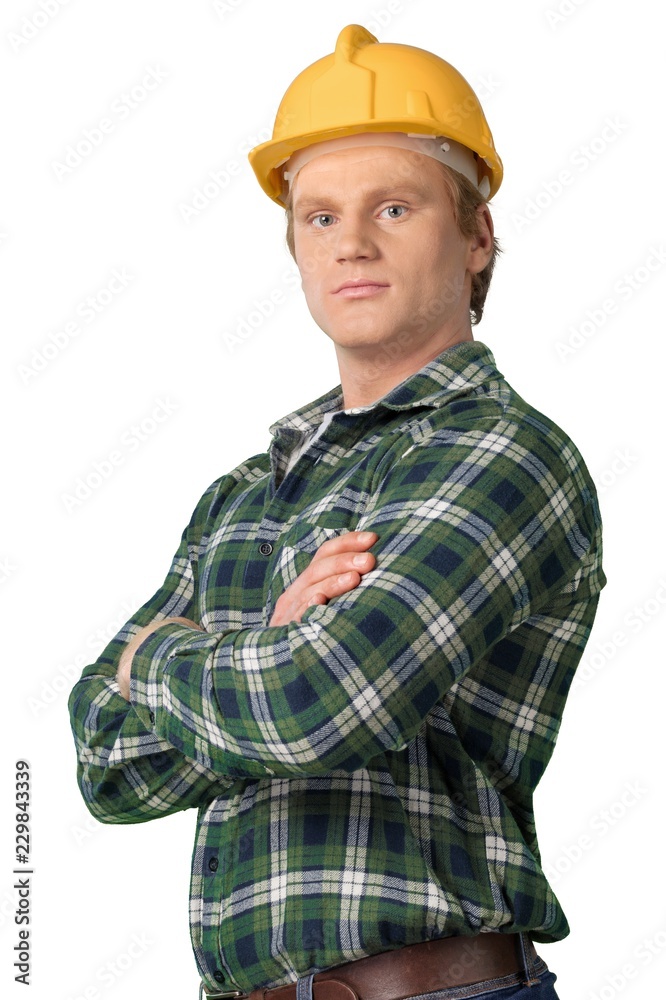 construction man with arms crossed portrait construction man with arms crossed portrait