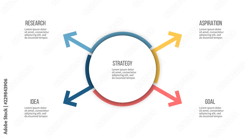 Business infographic. Organization chart with 4 options. Vector template. Editable line. Business infographic. Organization chart with 4 options. Vector template. Editable line.