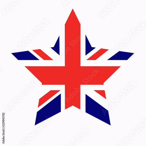 Banner with flag of England.