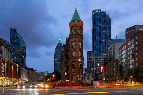 Flatiron Building in downtown Toronto - Toronto, Ontario, Canada