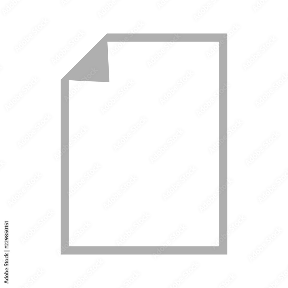 Isolated empty paper icon. Vector illustration design Isolated empty paper icon. Vector illustration design