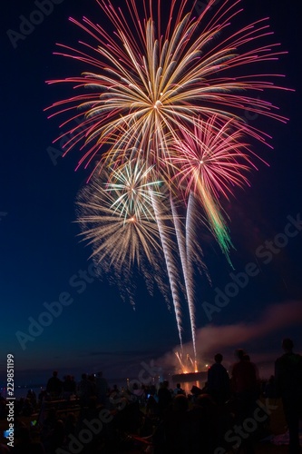 Fireworks for 4th of July in Superior, Wisconsin on the Shores of Lake Superior © Jacob