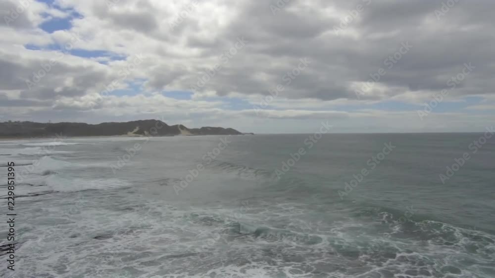 A view of the East London Beach front from the Aquarium board walk in South Africa.