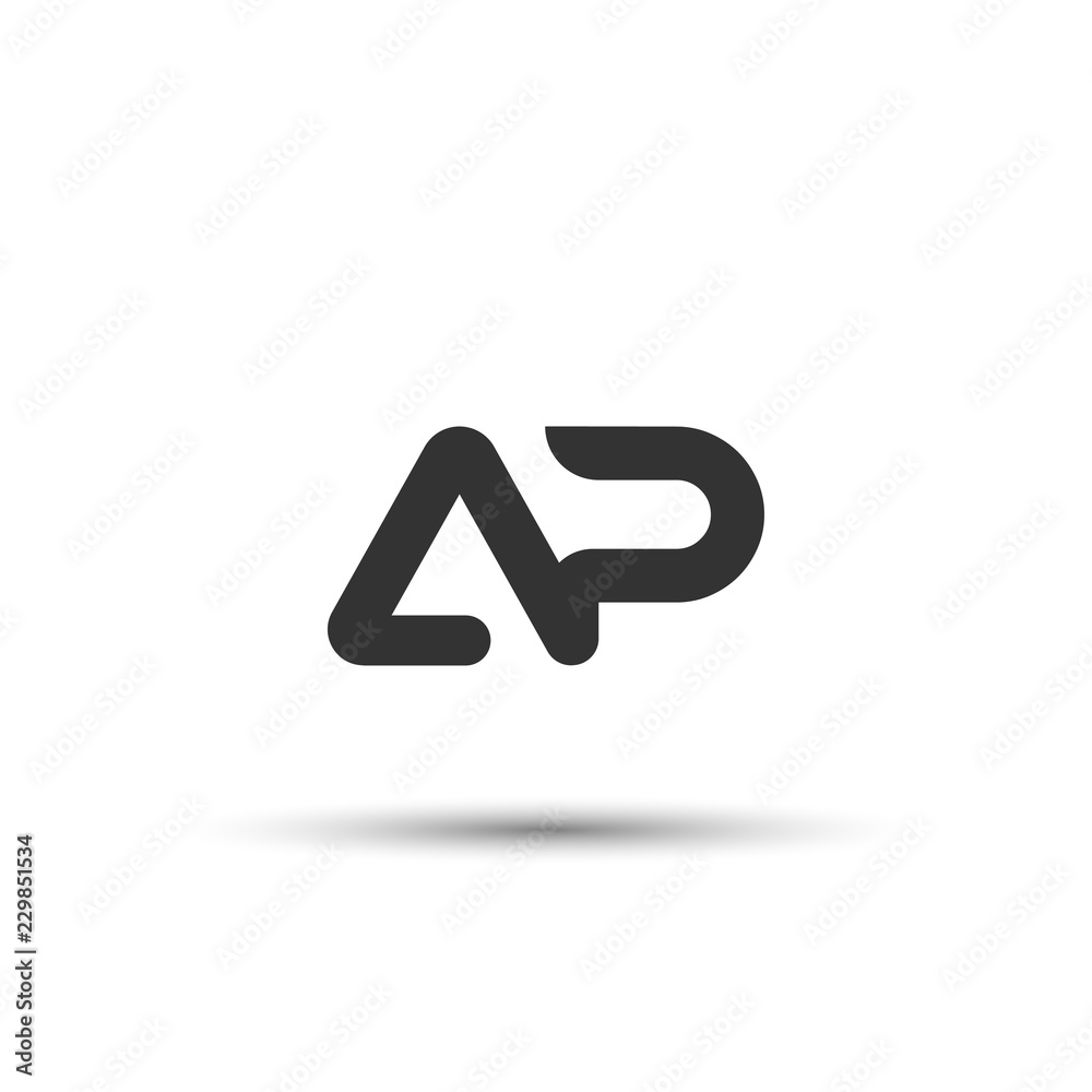 Initial AP Letter Logo Design Initial AP Letter Logo Design