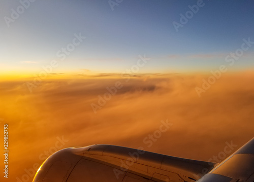 Sunset at 30,000 feet