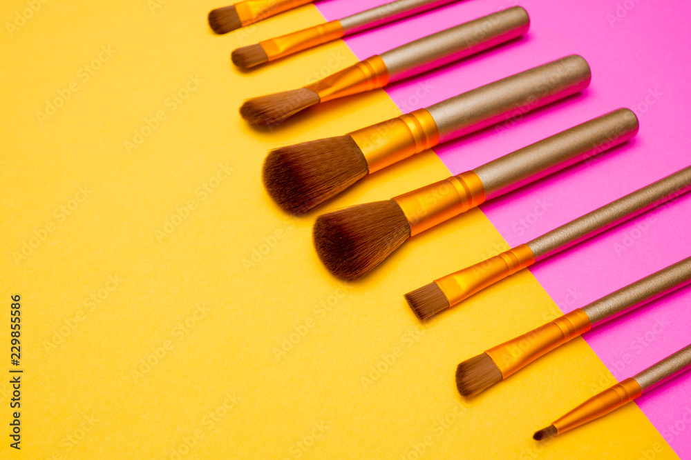 Naklejka premium makeup brush, beauty