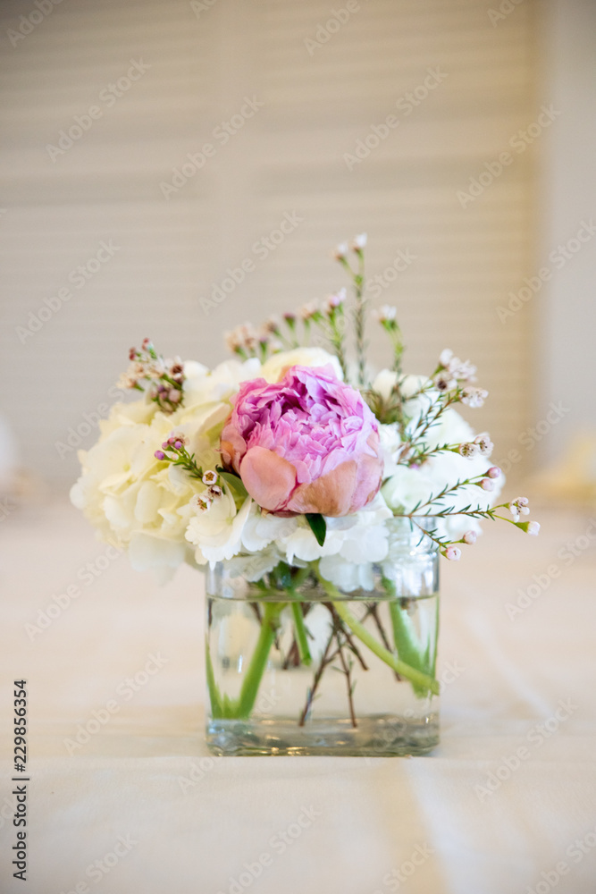Peony Flower Centerpiece Peony Flower Centerpiece