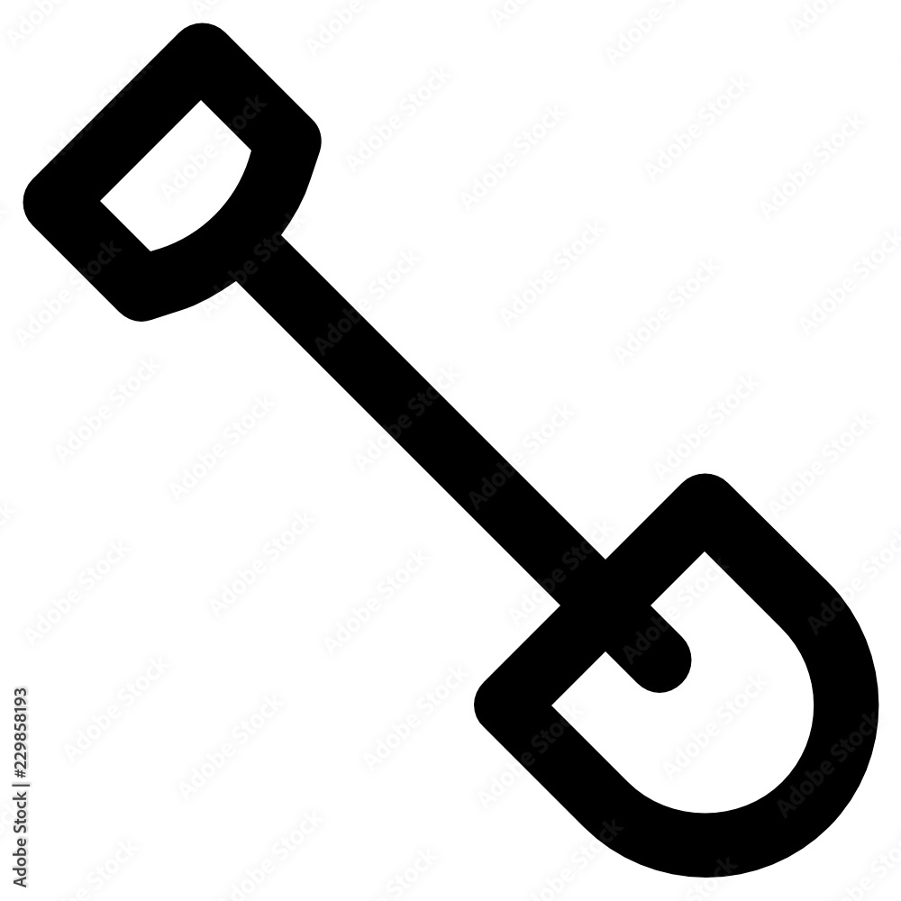 Shovel Vector Icon Shovel Vector Icon