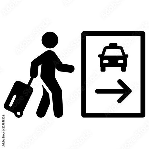 Departure Arrival Vector Icon