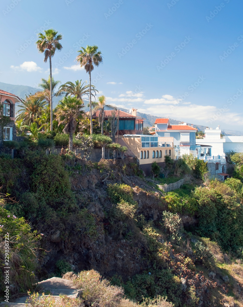 Obraz premium Aerial view of Puerto de la Cruz in Tenerife