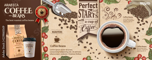 Coffee bean ads