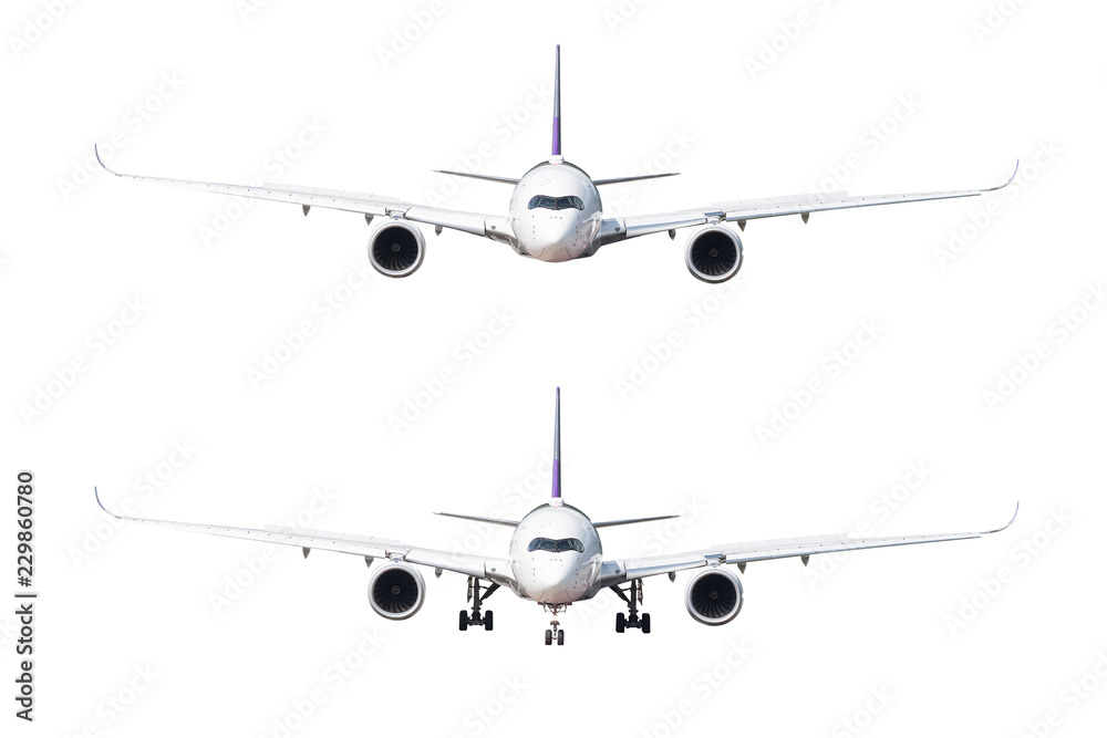 Airplane isolated on white background with clipping path Airplane isolated on white background with clipping path