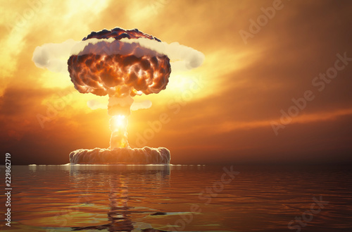 Schilderij op canvas nuclear explosion