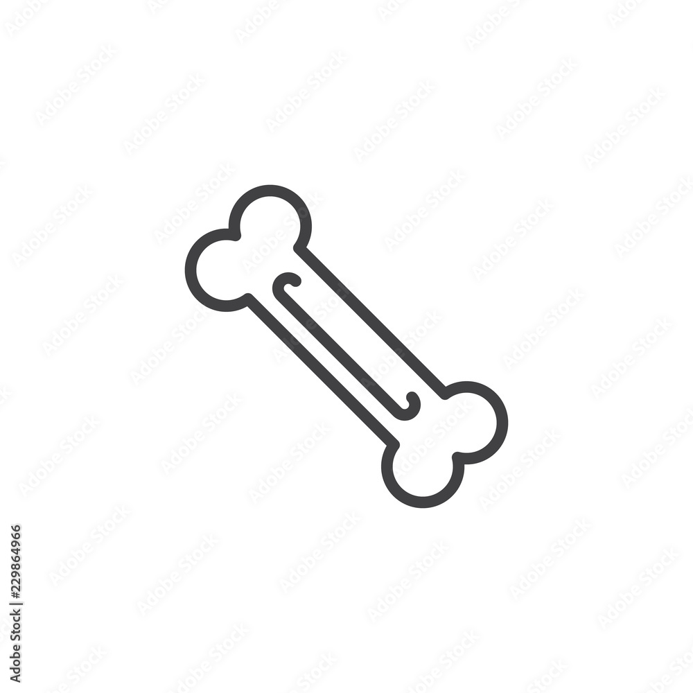 Dog bone outline icon. linear style sign for mobile concept and web design. Dog food simple line vector icon. Symbol, logo illustration. Pixel perfect vector graphics Dog bone outline icon. linear style sign for mobile concept and web design. Dog food simple line vector icon. Symbol, logo illustration. Pixel perfect vector graphics