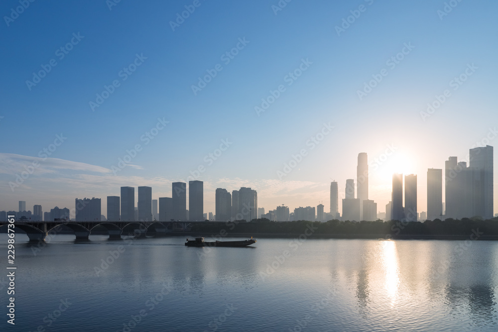 changsha skyline silhouette changsha skyline silhouette