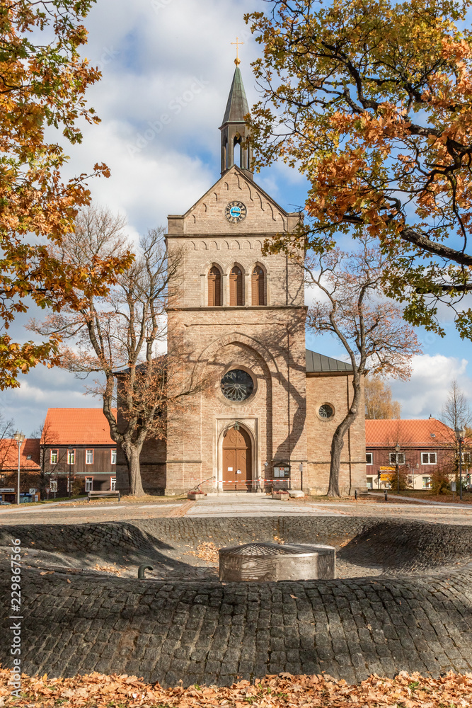 Obraz premium Hasselfelde im Harz Kirche