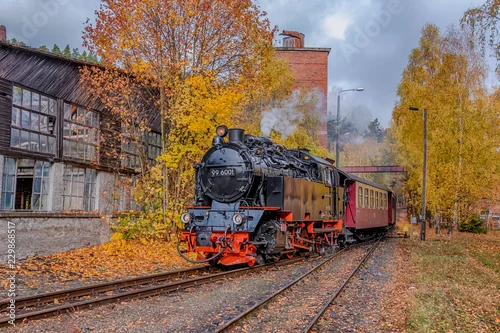 Obraz Romans kolejowy w Selketal Harz Selketalbahn