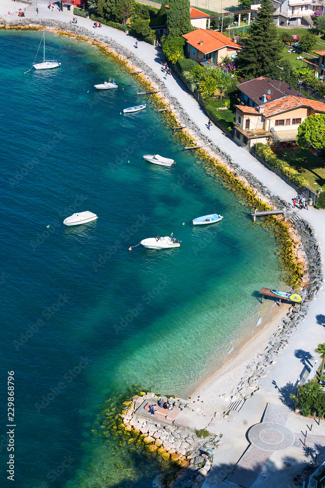 Lake Garda, the largest lake in Italy, Malcesine, Italy.