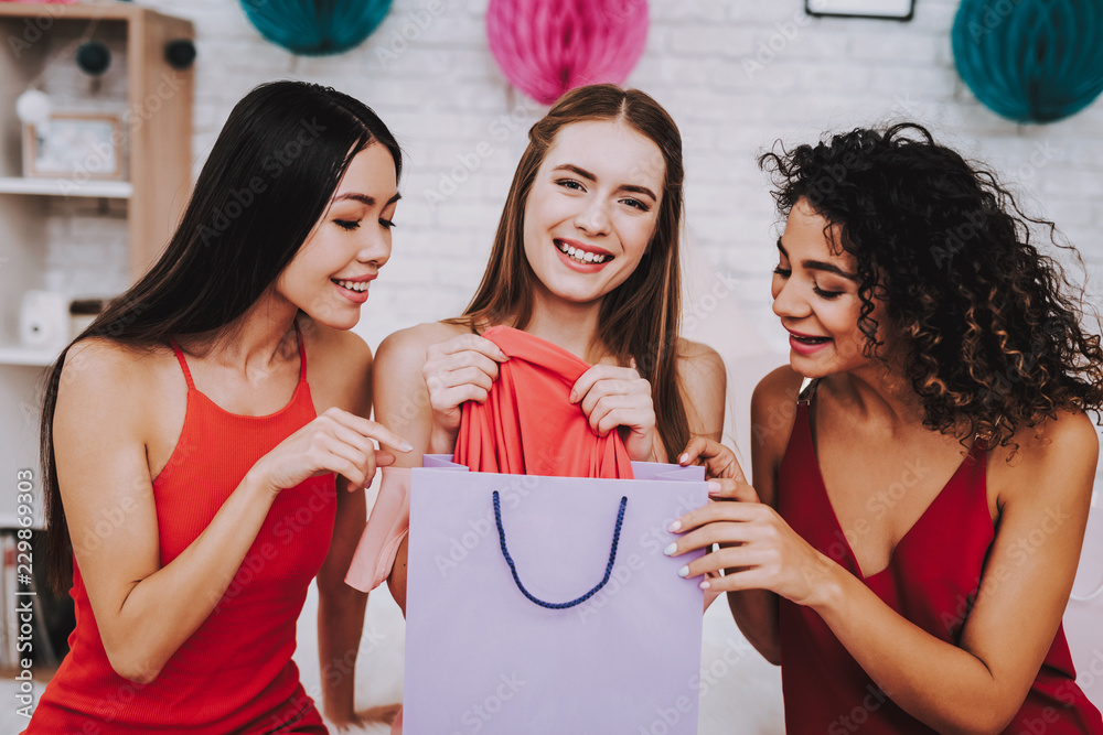 irl with Girlfriend Pulls Out Package Red Dress. irl with Girlfriend Pulls Out Package Red Dress.