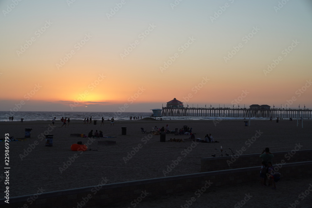 Obraz premium Huntington Beach pier 