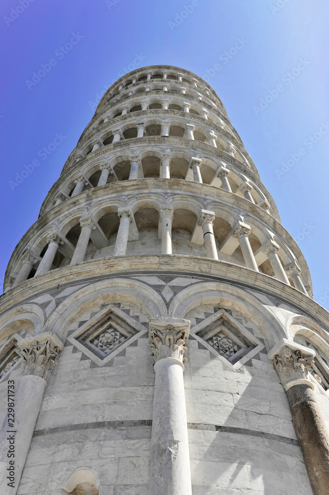Schiefer Turm von Pisa, Torre Pendente, UNESCO-Weltkulturerbe, Pisa, Toskana, Italien, Europa