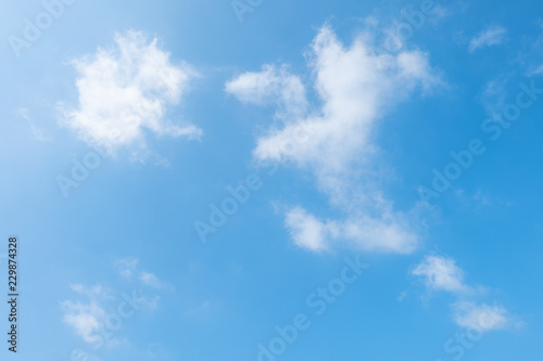 clouds in the blue sky