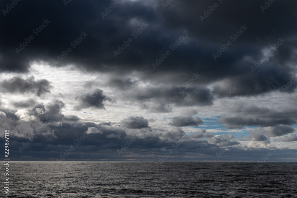 Stormy clouds over Baltic sea. Stormy clouds over Baltic sea.