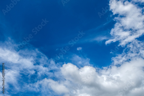 Blue sky cloud for background 